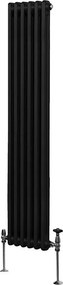 Tradycyjny grzejnik 2-kolumnowy - 1800 x 292 mm - czarny
