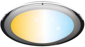 Aigostar - ściemnialna lampa sufitowa LED/60W/230V 2700-6500K Ø52,7 cm chrom+pilot