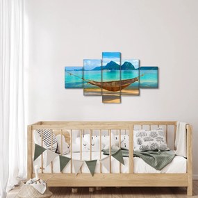 Obraz - Hamak na plaży 3 (125x70 cm)
