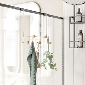 Biały metalowy wieszak na drzwi 39 cm Estique – Umbra