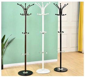 Wieszak na ubrania stojący podłogowy czarny Marmur