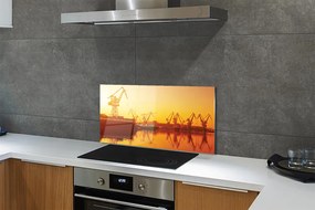 Panel nad Blat Kuchenny Wschód Słońca nad Gdańską Stocznią