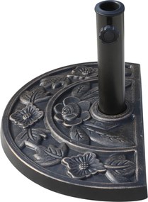 Outsunny Stojak do Parasola 50x31x33cm Podstawa Parasolowa Brązowa | Aosom PL