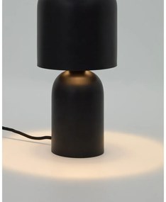 Czarna lampa stołowa z metalowym kloszem (wysokość 28 cm) Monze – Kave Home