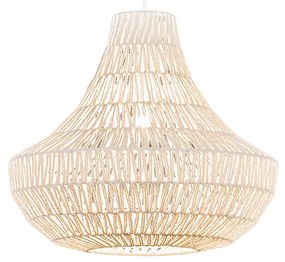 Retro lampa wisząca biała 50 cm - Lina Cono 50Designerski Oswietlenie wewnetrzne