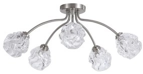 Searchlight 11525-5SN - Przysufitowy żyrandol ASTRAL 5xG9/33W/230V matowy chrom