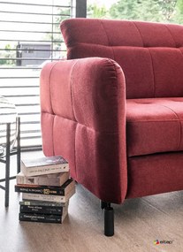 Narożnik z funkcją spania LORELLE VELVET szary prawy ELTAP