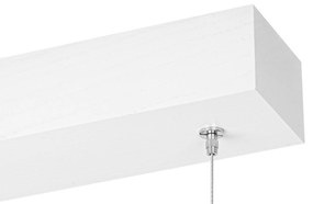 Biała lampa wisząca LED 115cm z drewna jesionowego L115KB-4K-WEIß wymi