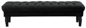 Ławka RINALDO - Czarny welur