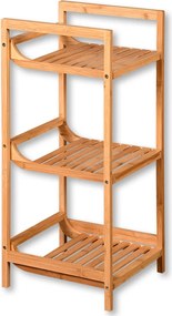 Regał łazienkowy z 3 półkami, bambusowy, KESPER