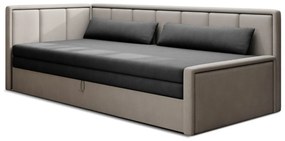 Sofa rozkładana z funkcją spania FULGEO jasna szara/szara lewa ELTAP
