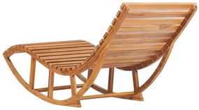 Zielony leżak ogrodowy z drewna na biegunach B7-N55