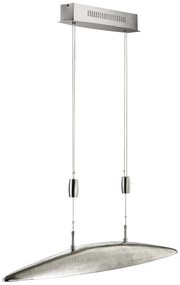 Metalowa lampa wisząca LED ze ściemniaczem w kolorze srebra Colmar – Fischer &amp; Honsel