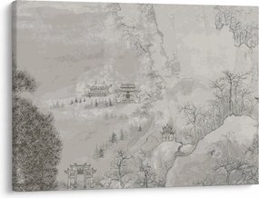 Obraz - Chiński krajobraz (70x50 cm)