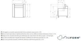 Pomarańczowobrązowy sztruksowy fotel Lofty Lilly – Miuform