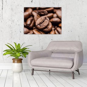 Obraz na szkle ziaren kawy (70x50 cm)
