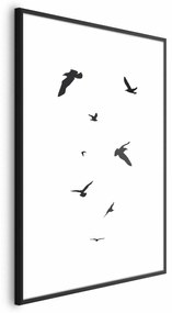 Plakat Wieczorny lot 21x30 cm z ramą czarną z marginesem ARTGEIST B