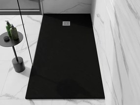 Mexen Stone+ brodzik kompozytowy prostokątny 200 x 80 cm, czarny - 44708020