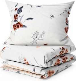 PrzytulneMieszkanie.pl PrzytulneMieszkanie.pl Dwustronna pościel DUO SENSE SOFIRA kremowa + poszewka na poduszkę 40x50 cm GRATIS Rozmiar pościeli: 70 x 90 cm | 140 x 200 cm