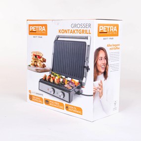 Grill elektryczny PETRA, regulacja temperatury