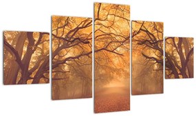 Obraz drogi w jesiennym krajobrazie (125x70 cm)