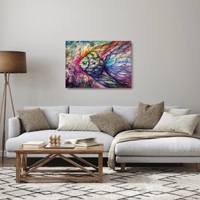 Obraz na szkle - Kolorowa rybka (70x50 cm)