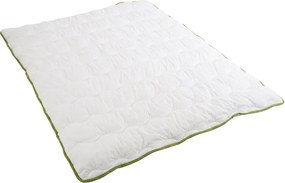 Całoroczna kołdra pikowana STELLA ALOE VERA 140x200 cm, biała