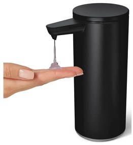 Simplehuman Bezdotykový dozownik mydła 266 ml,ładowalny, matowa czarna stal