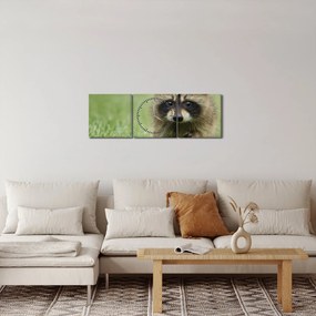 Obraz szopa pracza (z zegarem) (90x30 cm)