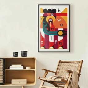 Plakat Sztuka designu 60x90 cm z ramą czarną z marginesem ARTGEIST B