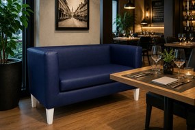 Sofa Monaco : Kolor nogi - Biała, Kolor tkaniny - EKO-SKÓRA - 4D, Typ tkaniny - Eko-skóra , Wysokość nogi - 20 cm