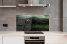 Panel szklany do Kuchni Postać Zombie pod Chmurami