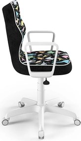 Krzesło do biurka Norm White rozmiar 6 (159-188 cm) z wzorami