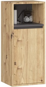 Komplet mebli łazienkowych dąb artisan+grafit A4-C71