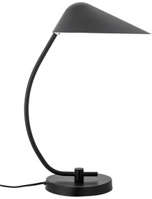 Czarna lampa stołowa z metalowym kloszem (wysokość 50 cm) Nisella – Bloomingville