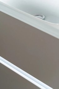 Szafka pod umywalkę NEO 60 cm czarny mat z oświetleniem LED KROFAM