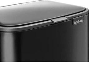 Stalowy kosz na śmieci z pedałem w kolorze matowej czerni 4 l Bo – Brabantia