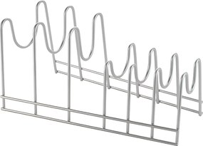 Podstawka na Tace/Pokrywki LIDO Metaltex 6 Przegród Uchwyt Szary 28x16x14 cm