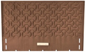 Beżowe welurowe wezgłowie do łóżka B7-D54