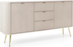 Komoda ZENZERO - Kaszmir / Stelaż złoty / 168 cm