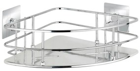 WENKO 23856800 - Półka TURBO-LOC QUADRO ED. 27,5x19,3 cm stal nierdzewna / chrom błyszczący