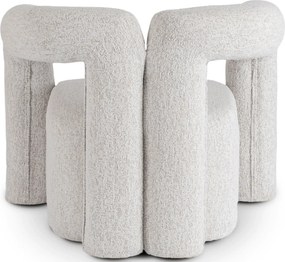 Szary designerski fotel do salonu w stylu nowoczesnym C2-B78