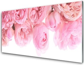 Panel Szklany do Kuchni Aksamitne Róże w Ogrodzie