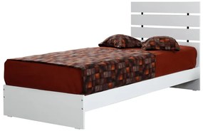 Białe łóżko jednoosobowe 120x200 cm Fuga – Kalune Design