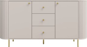 Komoda Lento 165 cm z szufladami - beż piaskowy