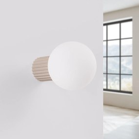 Kinkiet HALO taupe IP44 ryflowany SOLLUX  LIGHTING