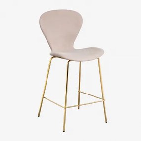 Na Wysokim Stołku. ↑65 Cm & Goud & Tkanina W Kolorze Jasnobrązowym & Tkaniny - Sklum