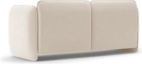 Kremowa aksamitna sofa 168 cm Georgia – Micadoni