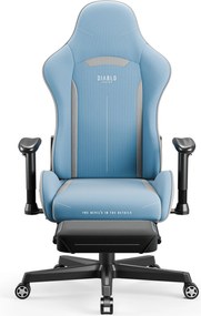 Fotel gamingowy materiałowy niebieski: Diablo X-Starter