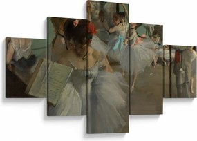 Obraz - Edgar Degas, The Dance Class, reprodukcje (125x70 cm)